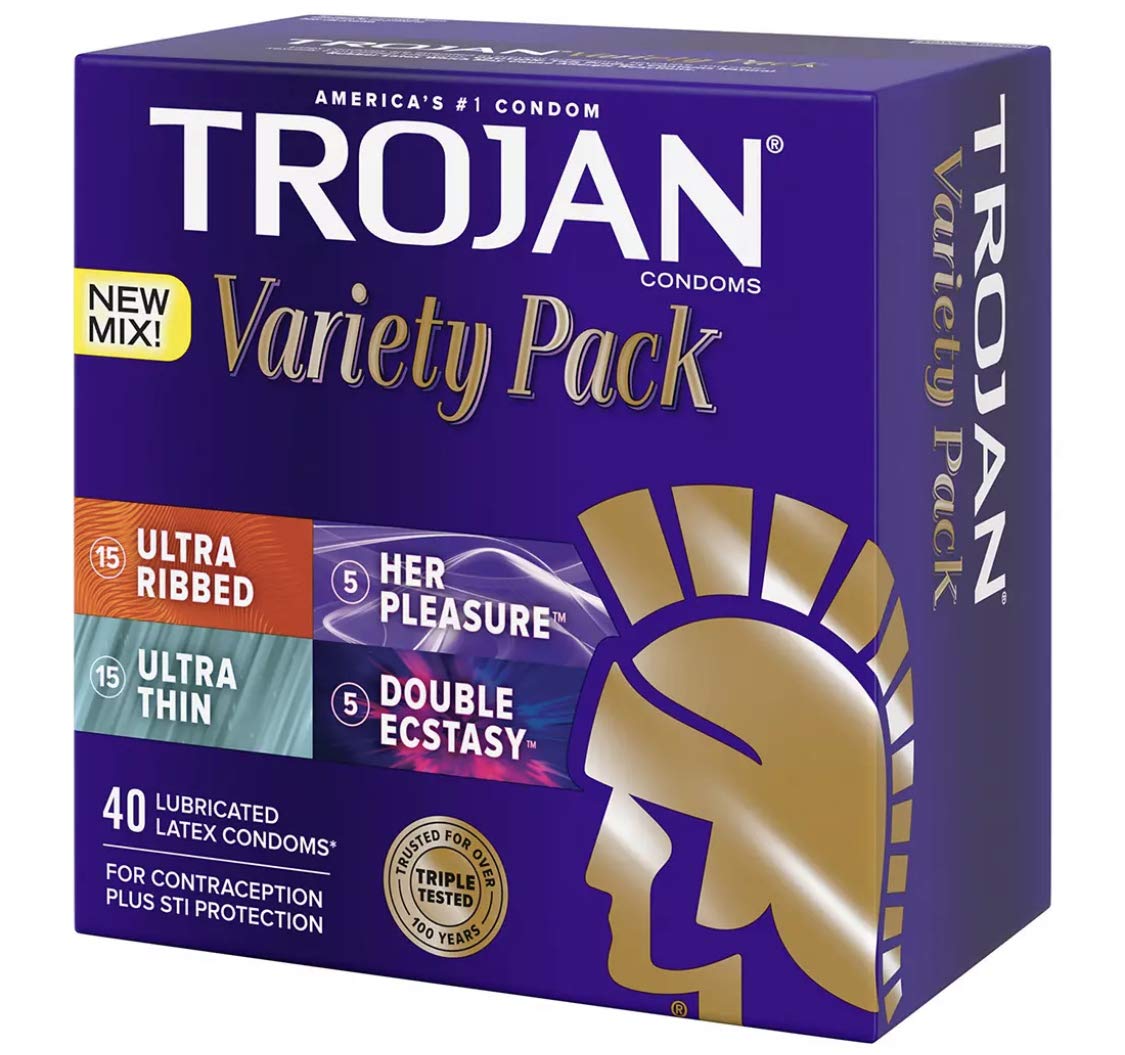 Trojan Çeşitli Paket 40 Adet : Amazon.com.tr: Sağlık ve Bakım